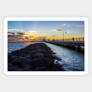 StKilda Breakwater and Pier, StKilda, Victoria, Australia. Sticker